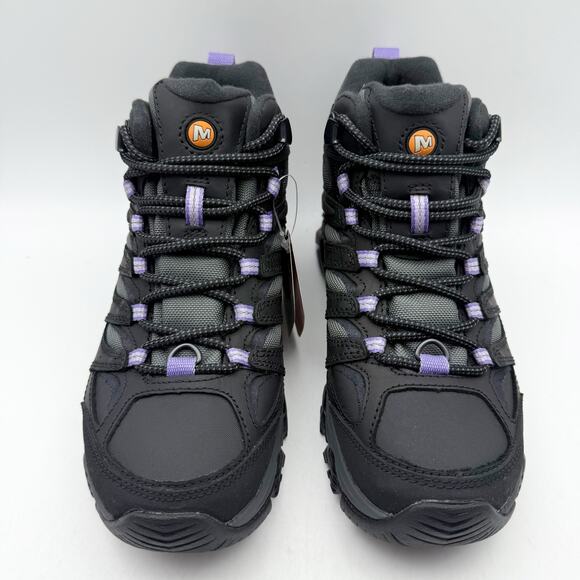 Merrell Womens Moab 3 Thermo Mid Winter Boot US 7 M Black Leather Waterproof NIB - Picture 7 of 13